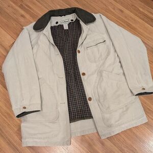 L.L. Bean Women's Beige Barn Coat / Chore Jacket